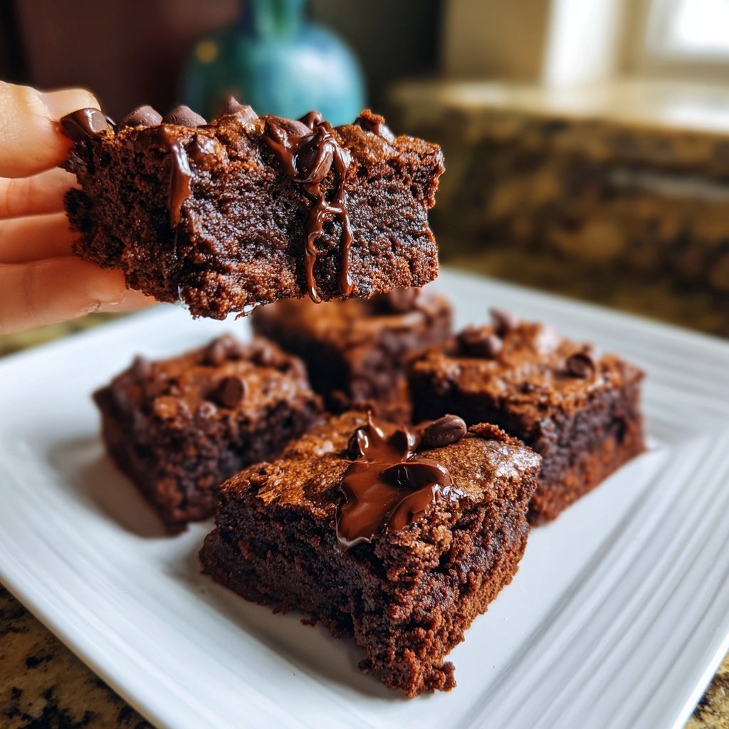 Cottage Cheese Brownies with Cocoa Nibs