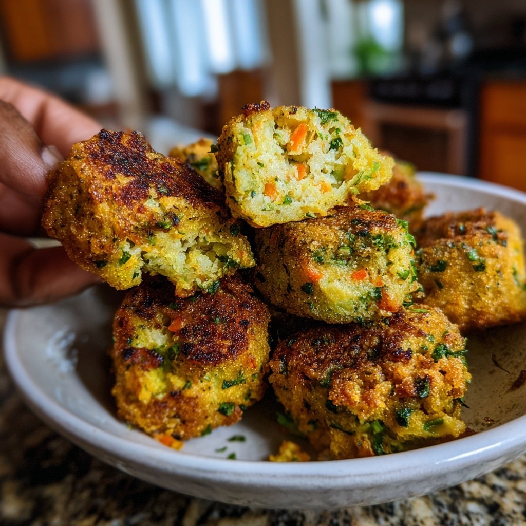 Crispy Polenta Veggie Nuggets