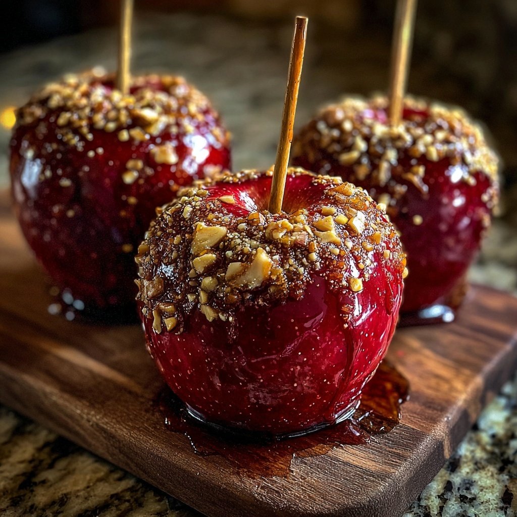 Crunchy Red Candy Apples