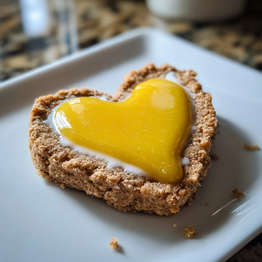 Mini Heart Cake with Lemon Curd