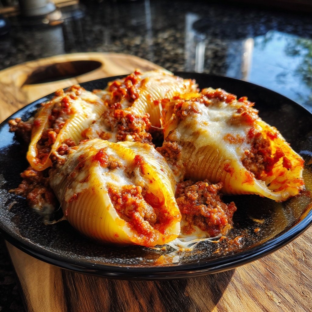 Ground Beef Stuffed Shells