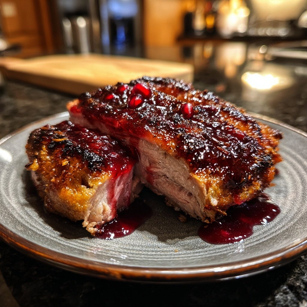 Duck Breast with Pomegranate Glaze