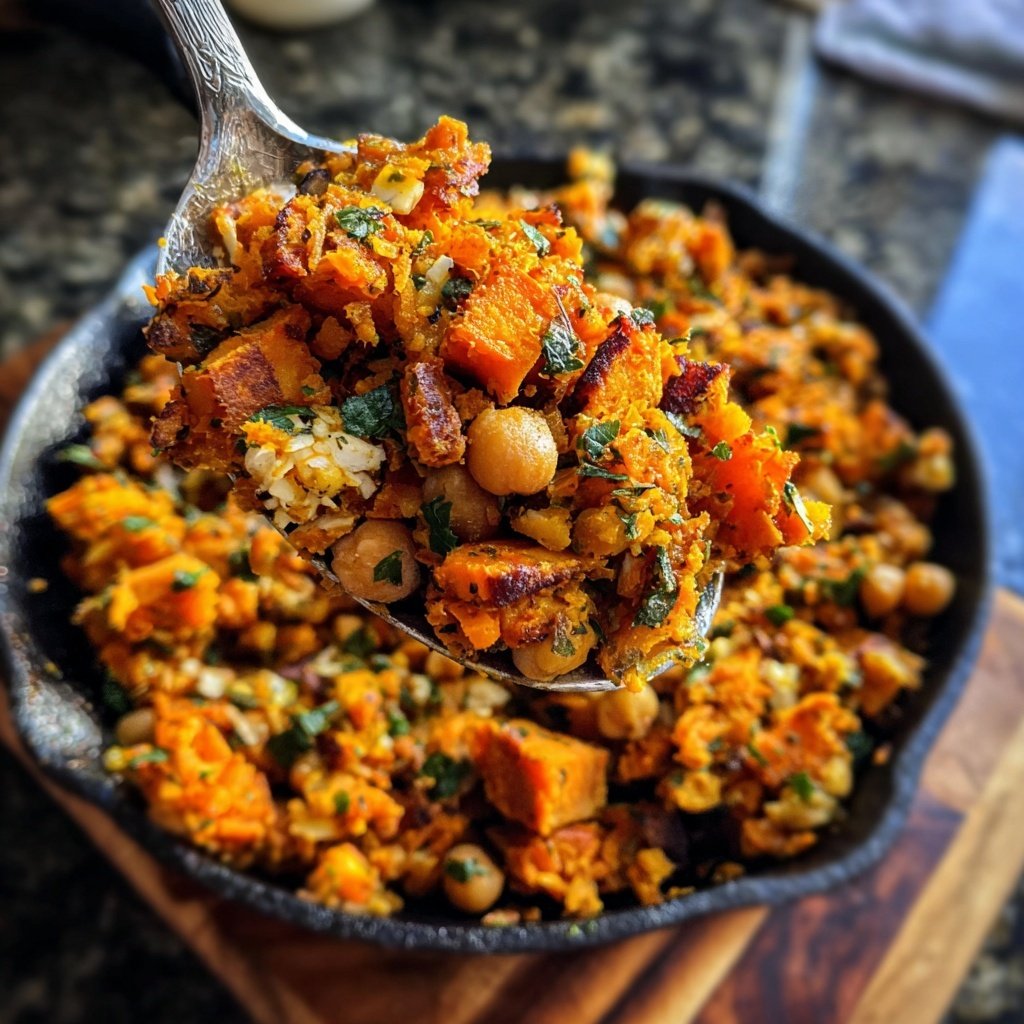 Sweet Potato Chickpea Hash