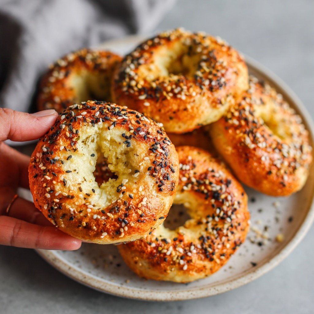Air Fryer Yogurt Bagels