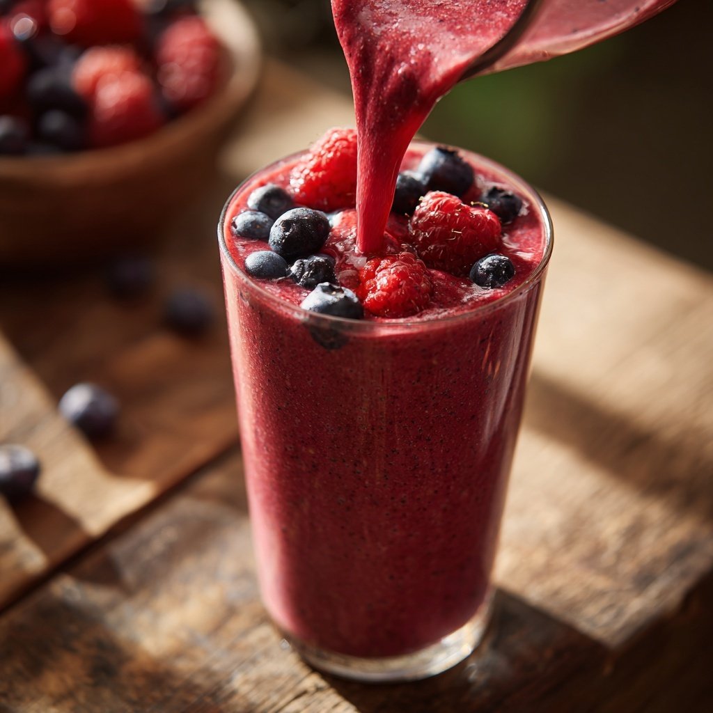 Easy Smoothie With Frozen Berries