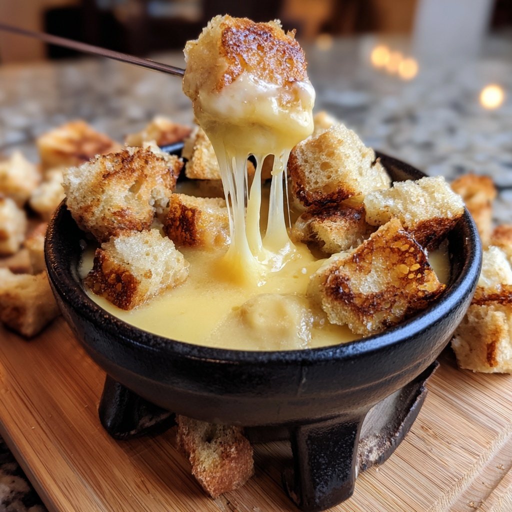 Fondue with Raclette Cheese