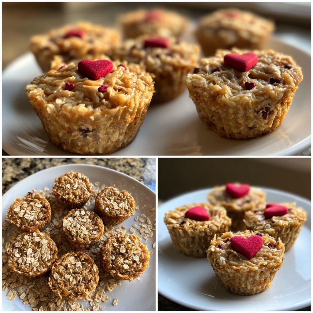 Valentines Snacks Mini Oatmeal Cups