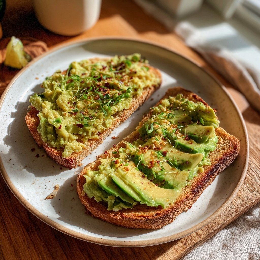 Healthy Lunch Avocado Chickpea Toast